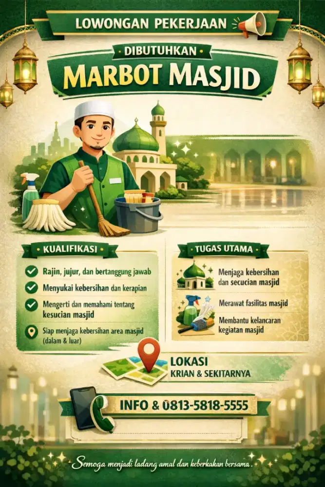 LOWONGAN MARBOT KRIAN