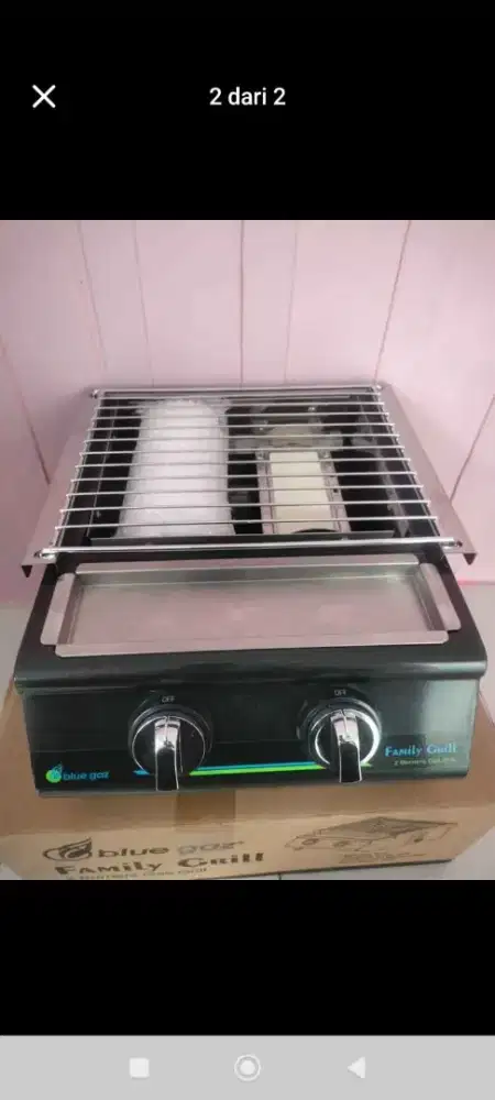 Dijual Family Grill 2 Tungku Merk Blue Gaz
