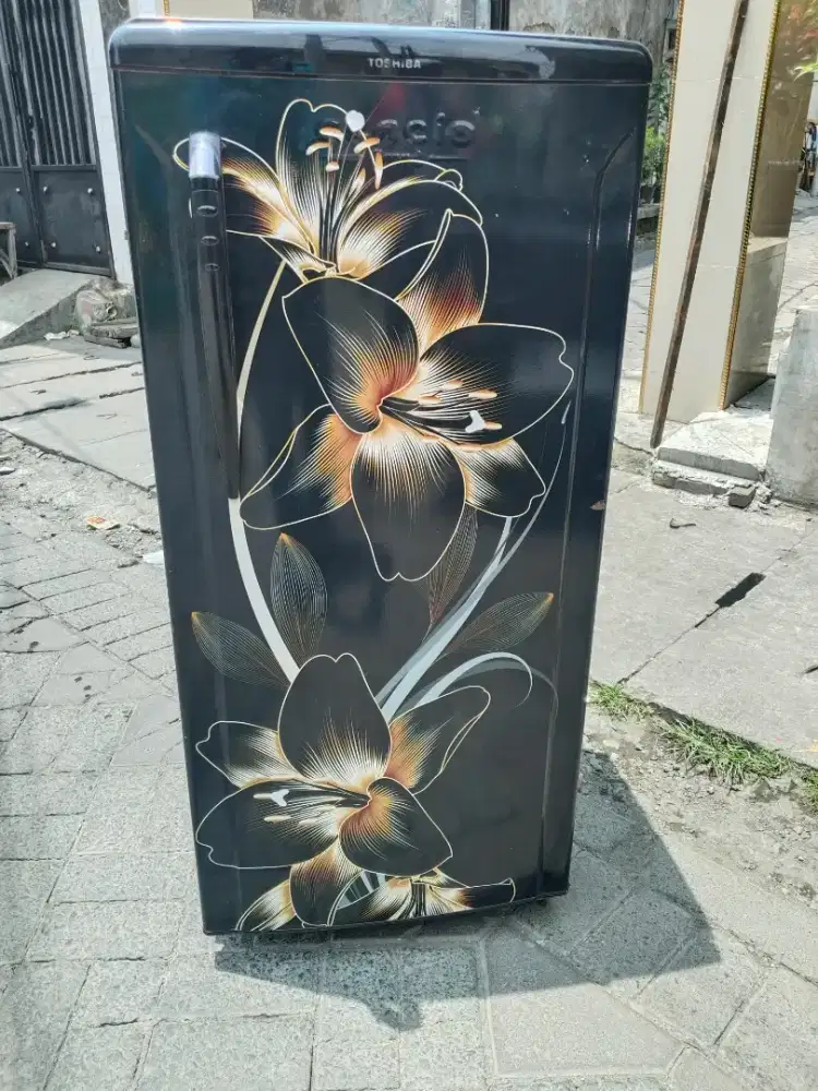 Kulkas 1pintu toshiba normal dingin beku komplit