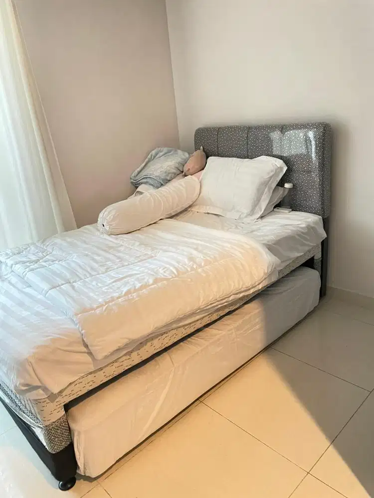 Spring Bed Olympic 2in1 Kasur Tingkat Sorong Single Bed