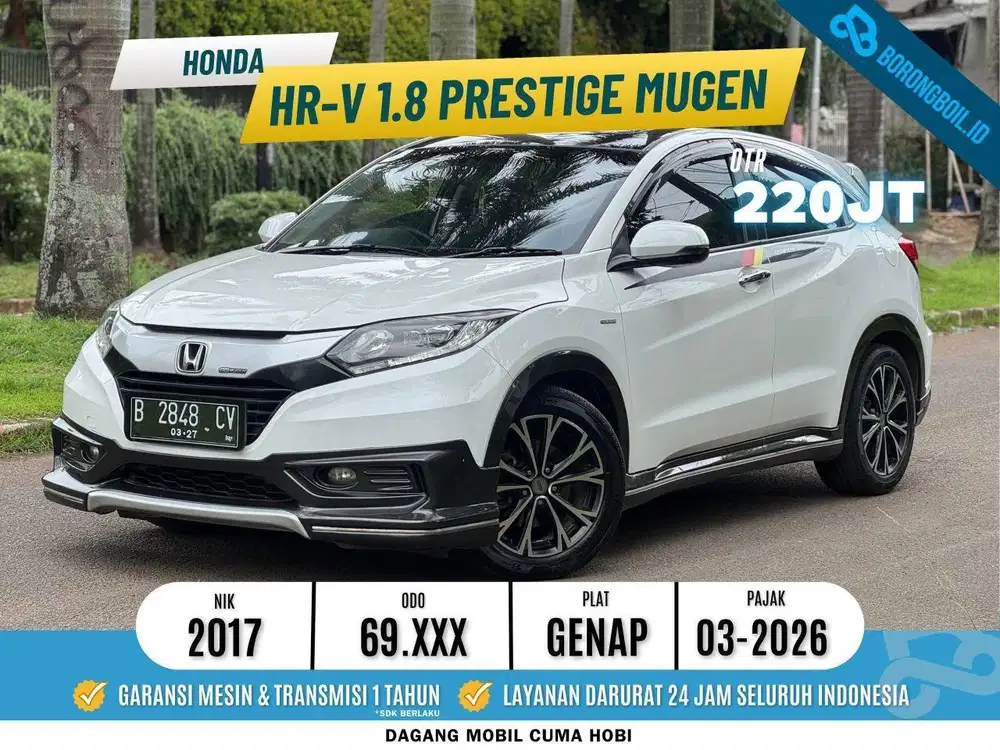HRV 1.8 PRESTIGE MUGEN AT 2017 PUTIH FAVORIT
