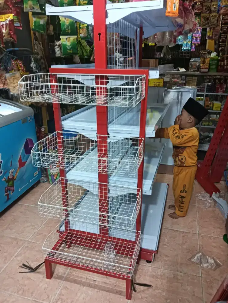 RAK GONDOLA COCOK UNTUK MINIMARKET. INDIMARET. WARUNG.TOKO DLL
