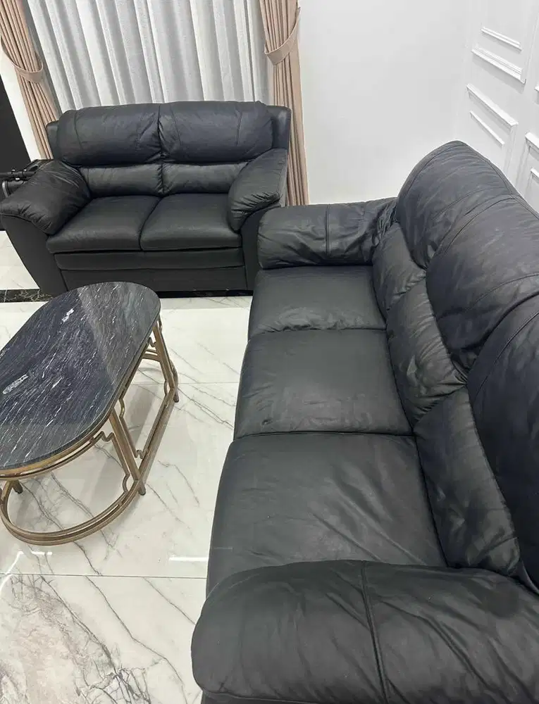 Sofa Informa Ziva 322 Seater Leather Genuine ( Kulit Asli )