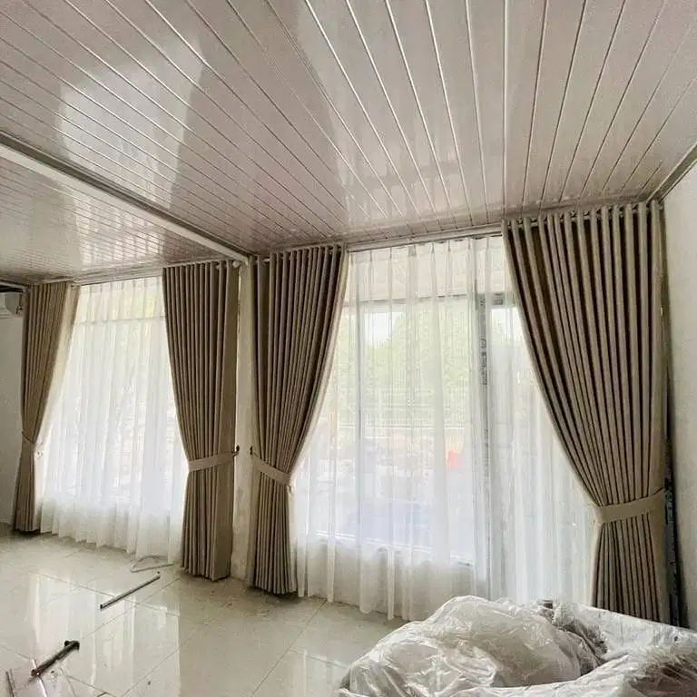 Pasang Tirai Gorden Jendela Gordyn Mewah Hordeng Model Terbaru Murah
