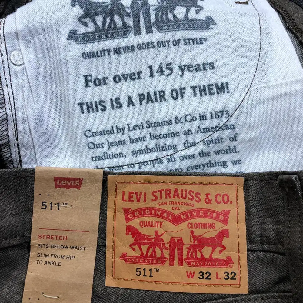 LEVIS 511 ORIGINAL SIZE 32