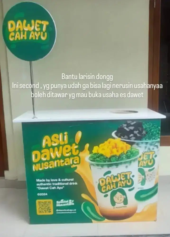 Booth es coklat dan dawet