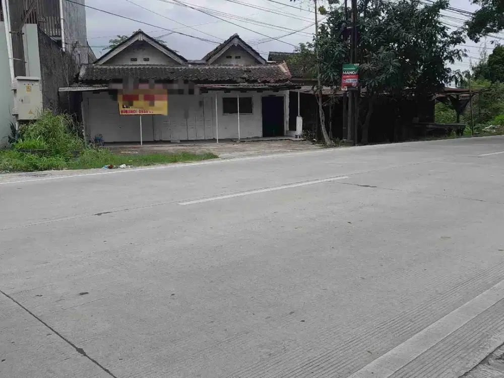 Tanah bonus rumah  pinggir jalan raya Baki sukoharjo