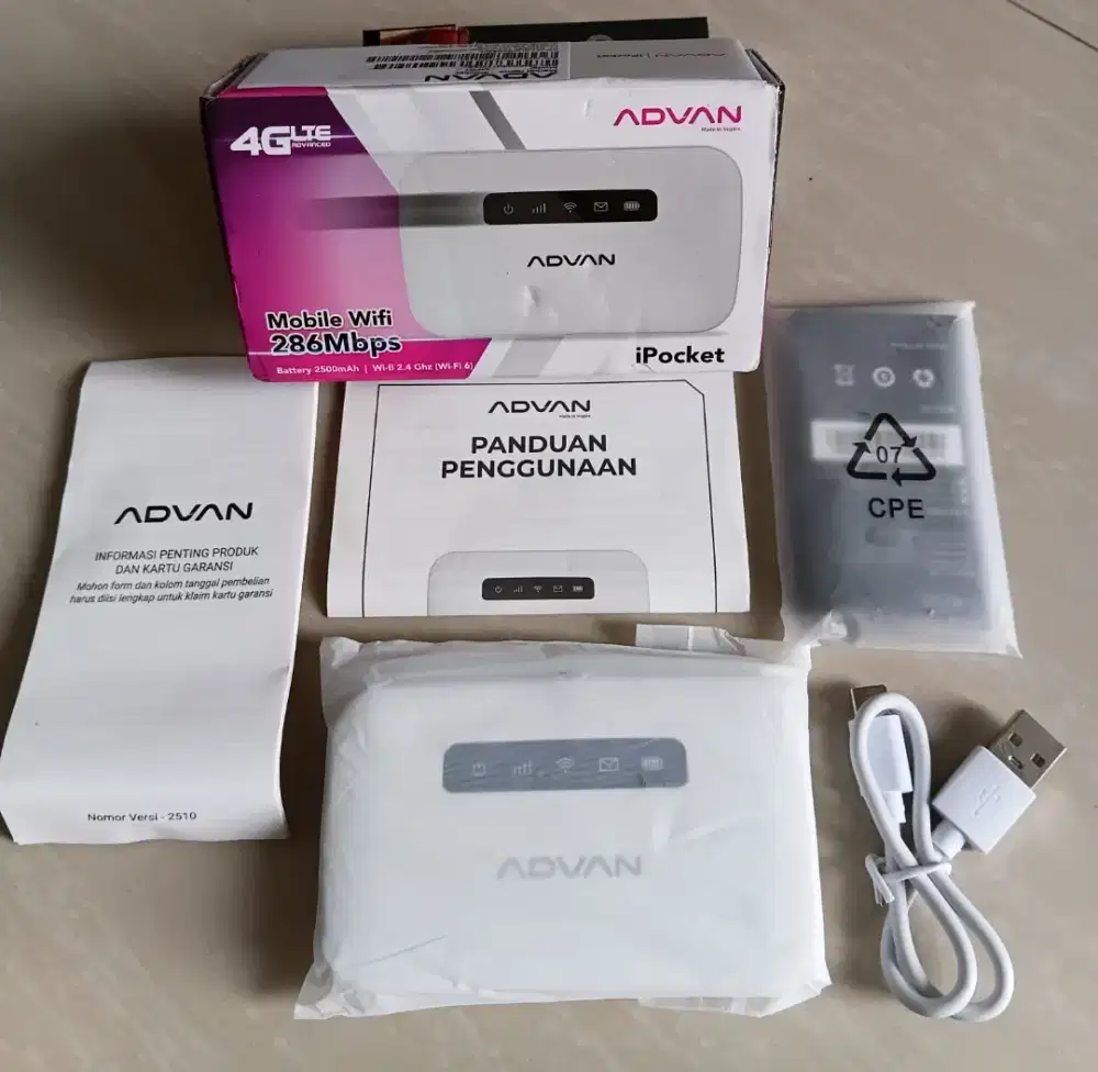 Advan Modem Wifi 286Mbps Ipocket Kondisi Baru Segel
