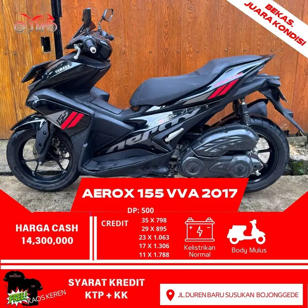 AEROX 155 VVA 2017 DP 500 RB ANGSURAN RINGAN PROSES MUDAH