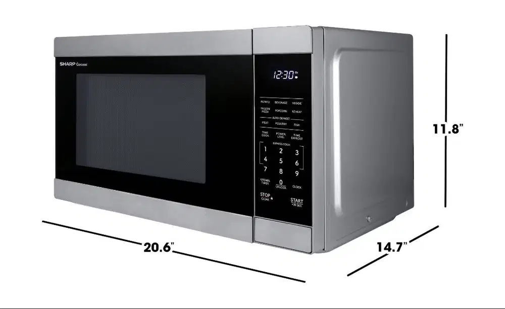 Microwave sharp 1000W countertop