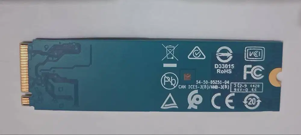 Laptop SSD NVME 1TB Kondisi Bagus Copotan Garansi