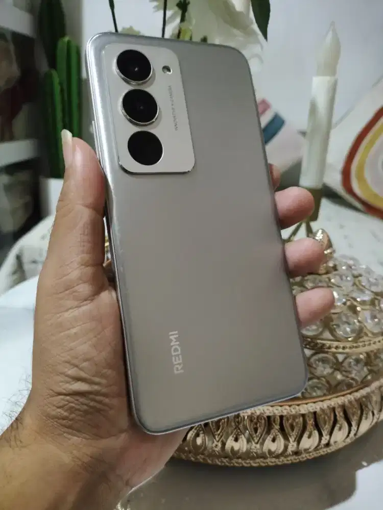 Jual hp redmi 15, 8+8/128, silver. Hp mulus