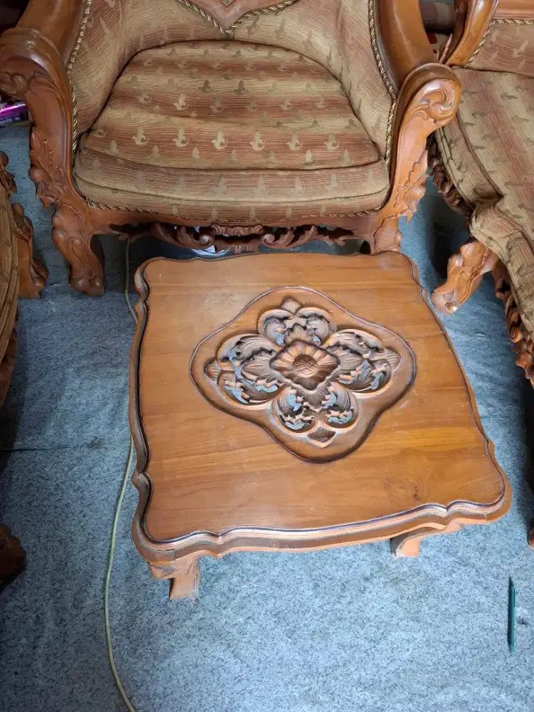 dijual kursi jati 1 set