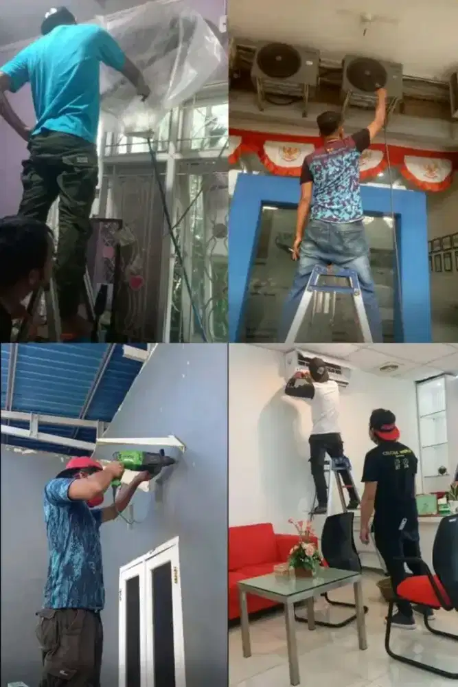 SERVICE AC KULKAS MESIN CUCI POMPA AIR BONGKAR PASANG AC