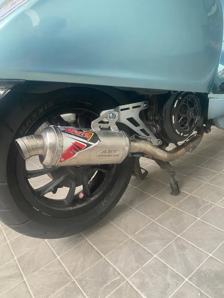 Knalpot Best3 Oval Inlet 38 vespa matic
