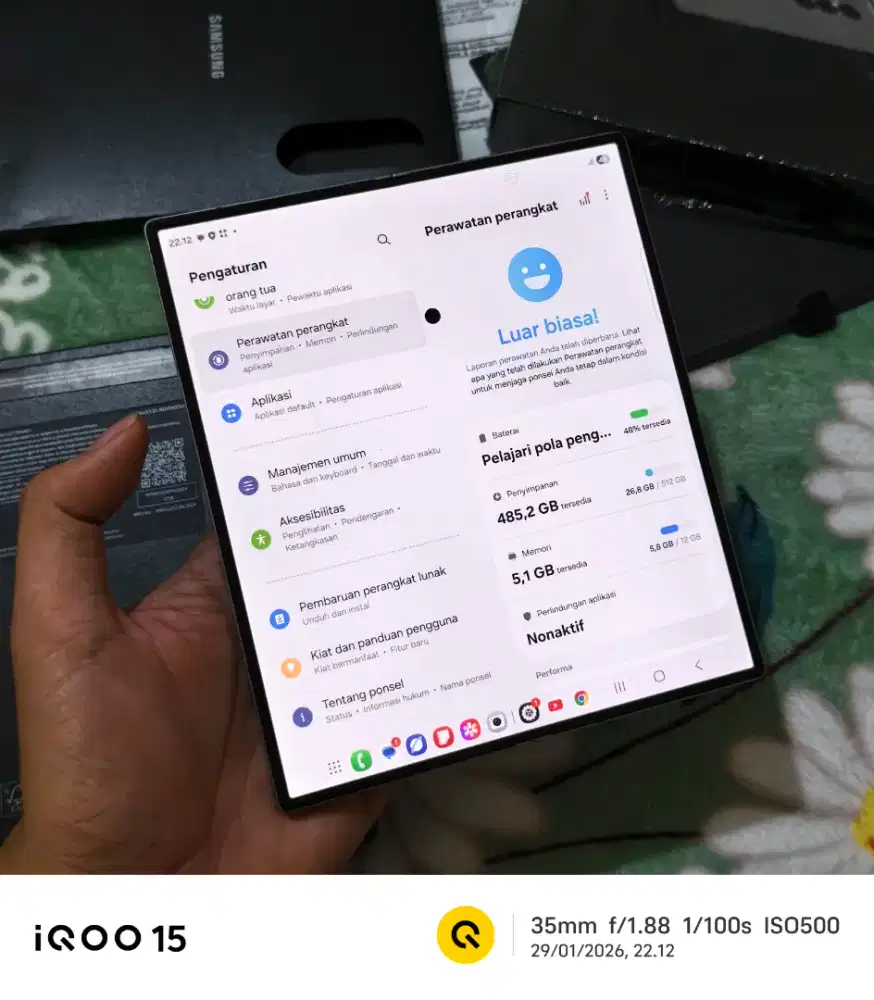 Samsung Galaxy Z fold 6 12/512gb Sein Minus ringan