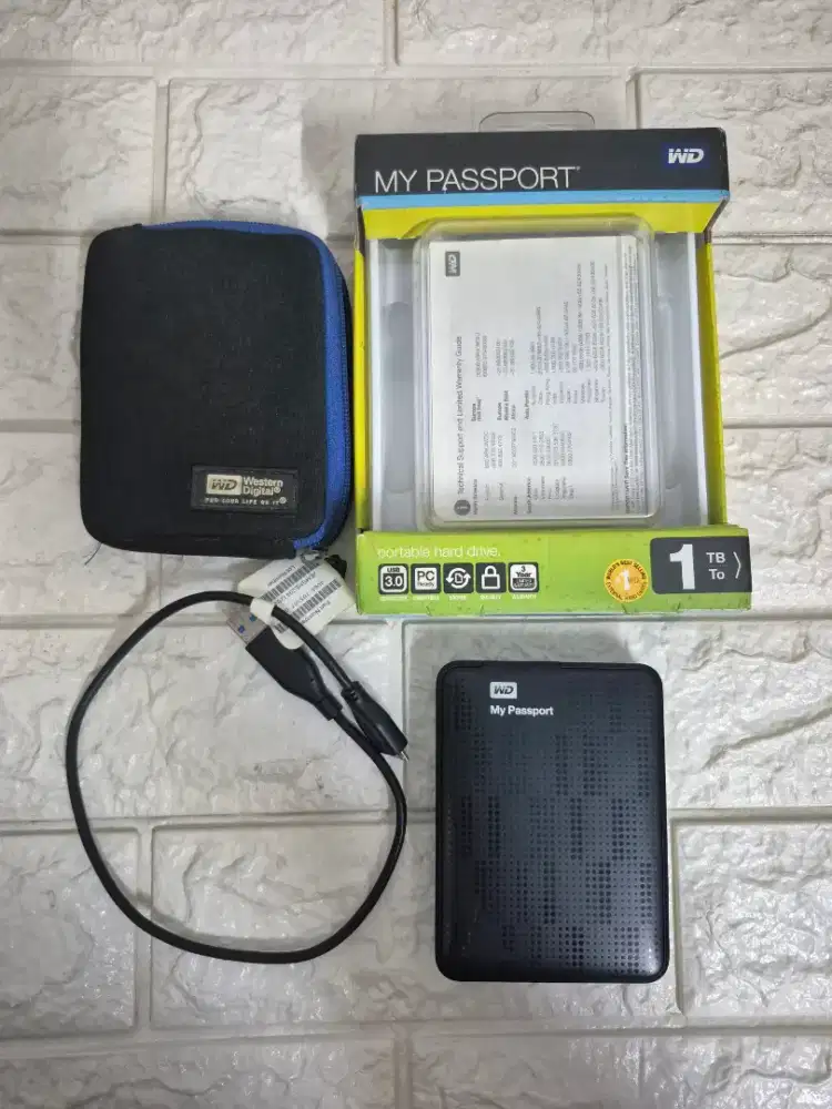 Original Hardisk Western Digital WD 1TB My Passport USB 3.0