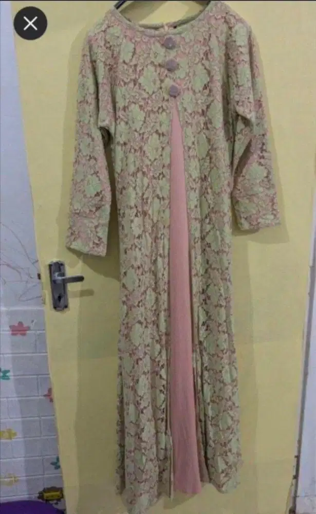 Dress brokat kondangan lebaran
