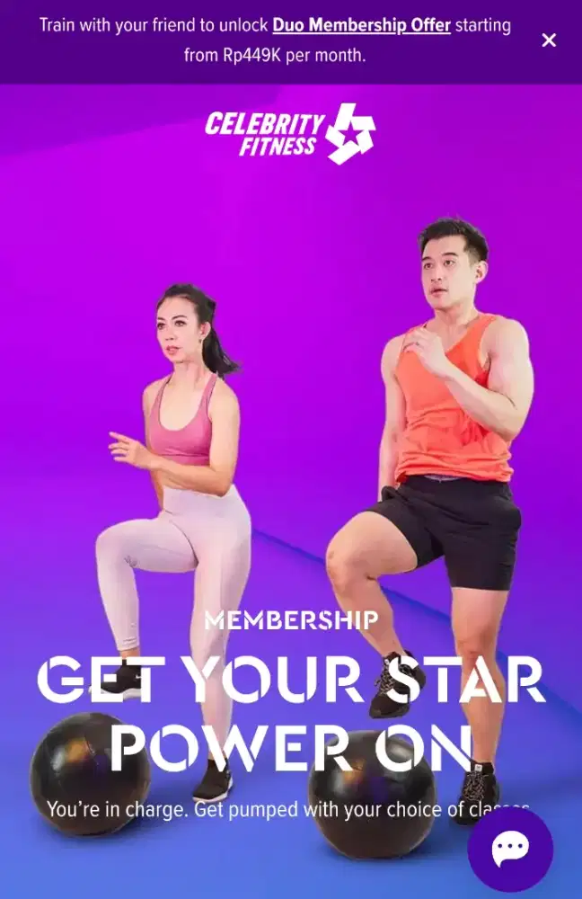 Voucher member Gym 1 bulan di Celfit Promo limited utk 1 orang saja