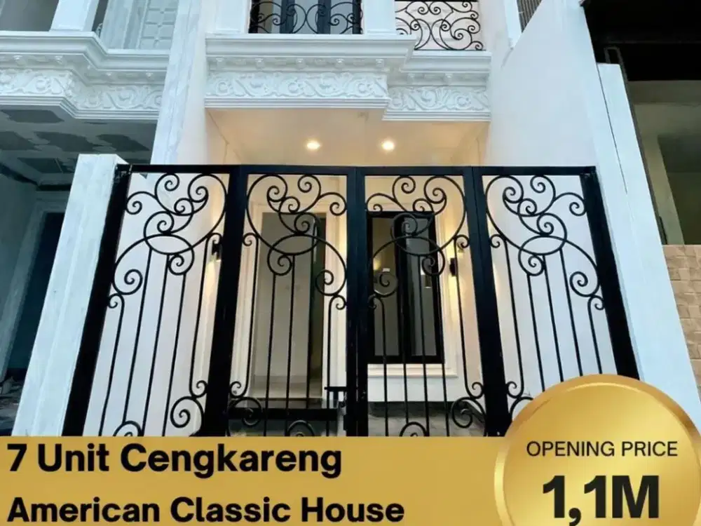 Dijual Rumah 2 Lantai Gaya American classic di Cengkareng