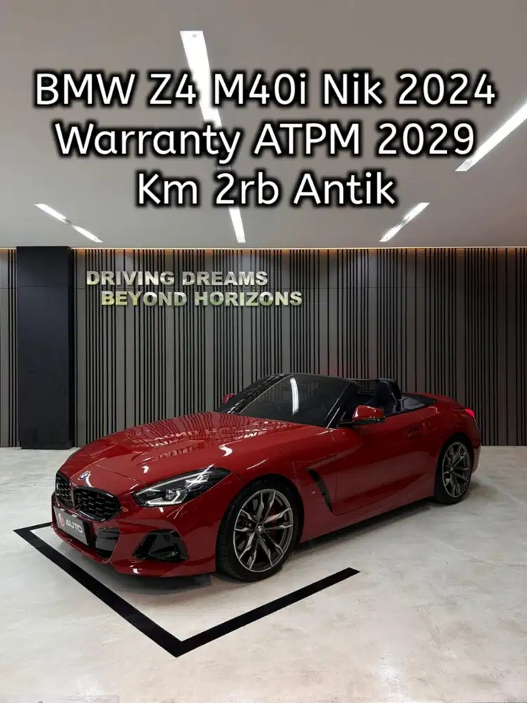 BMW All New Z4 M40i Roadster 2025 Merah Km2rb Nik 2024 B228JHV