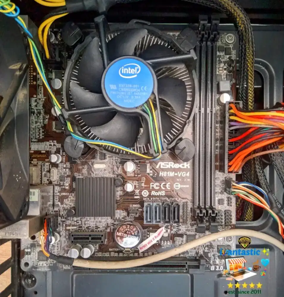 Motherboard Intel ASROCK H81M-VG4 R2.02 Case Power Logic ULTIMAX