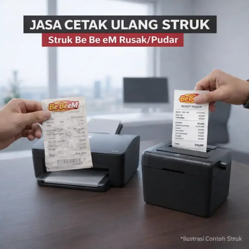 Cetak Ulang Struk Rusak/Hilang [58mm & 80mm]
