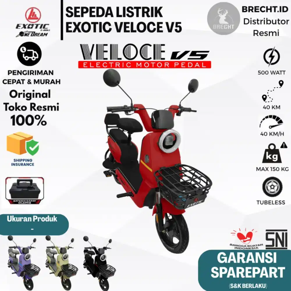 SEPEDA LISTRIK EXOTIC VELOCE V5