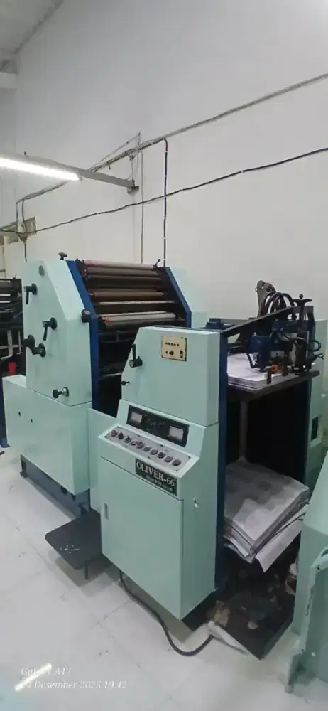 Dijual Mesin Cetak Oliver 66 handle Tahun 1989