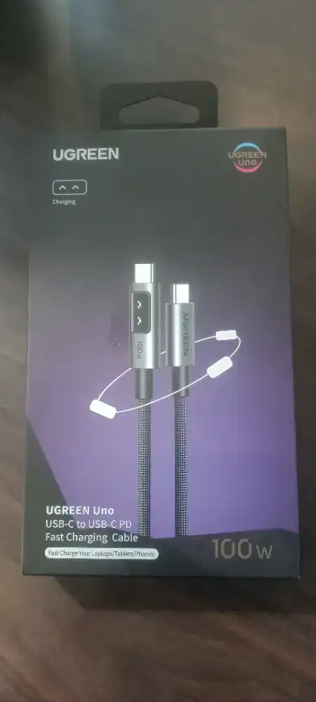 UGREEN Uno Kabel Data Smart Digital C to C 35512 100W 5A