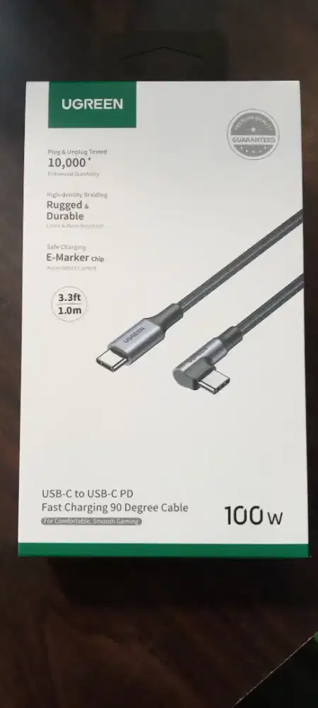 Kabel Data UGREEN USB Type C To Type C PD 5A 70643 100W Fast Charging