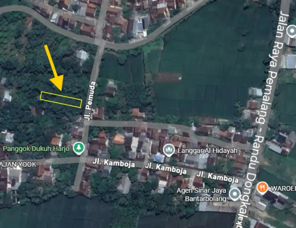 Tanah Strategis Pinggir Jalan