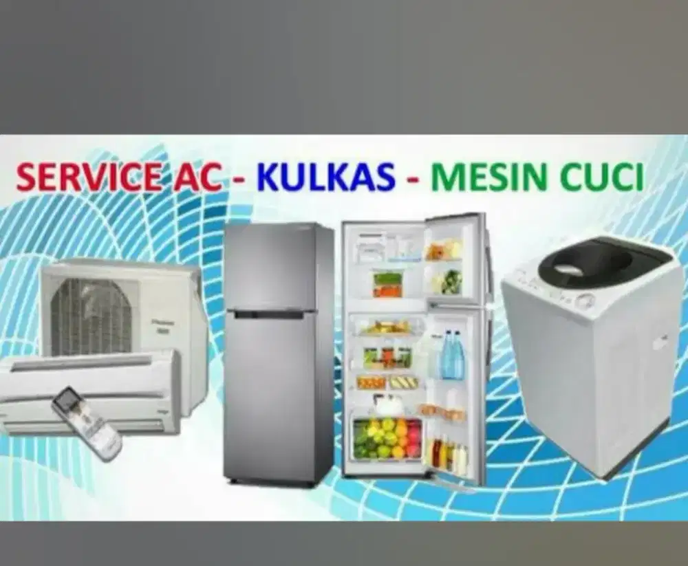 Menerima jasa service Kulkas, AC, mesin cuci