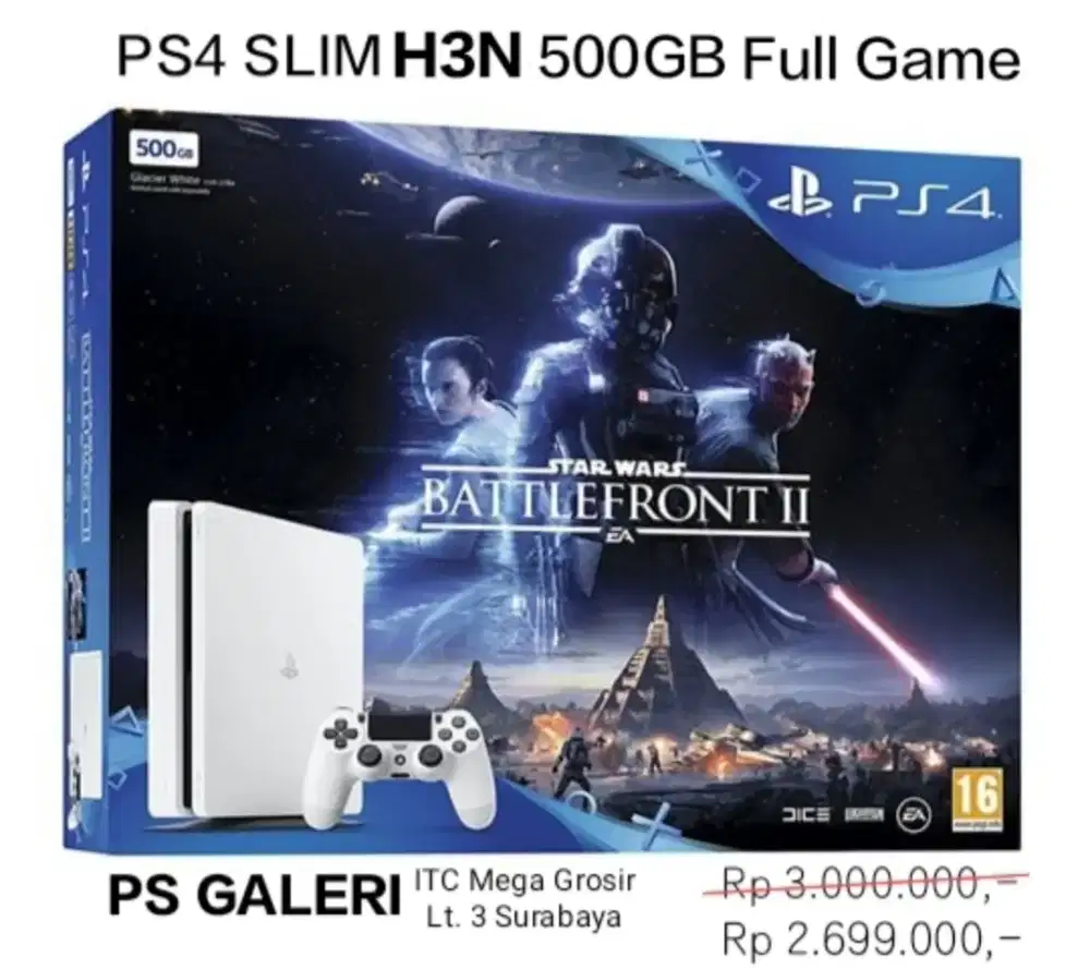 PS4 SLIM H3N 500GB Full Game PROMO 2-2