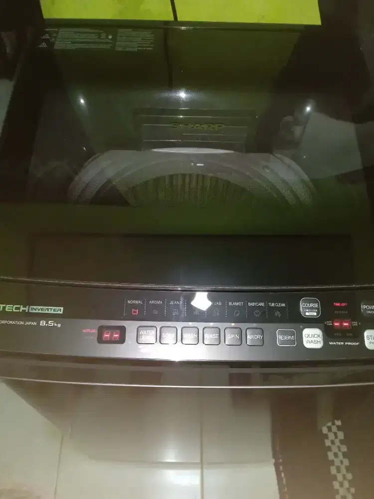 Di jual Mesin cuci INVERTER merk Sharp 8,5kg