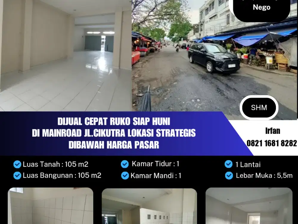 Dijual Cepat Ruko Siap Huni
Di Mainroad Jl.Cikutra Lokasi Strategis
Dibawah Harga Pasar