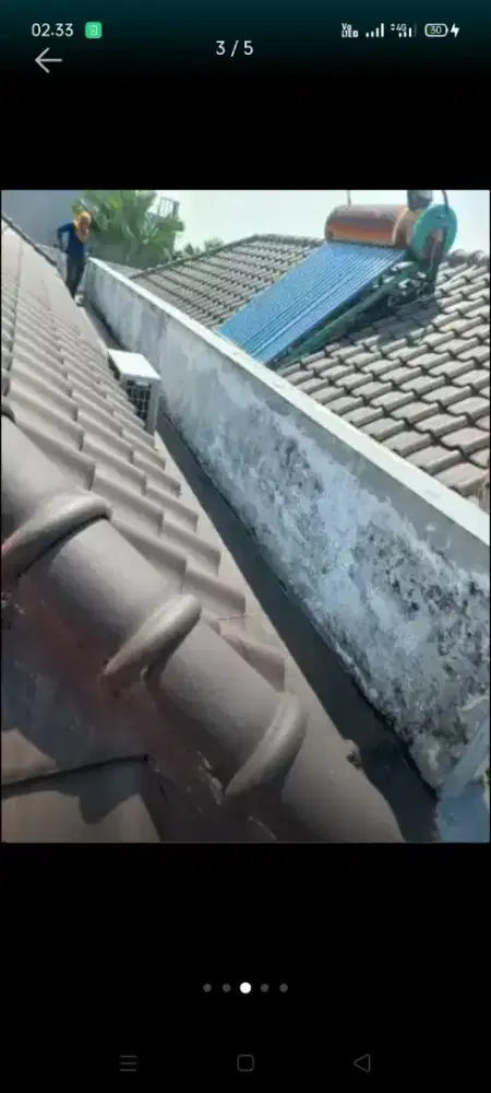 Atap bocor kanopi dak rembes atap baja ringan terpasang