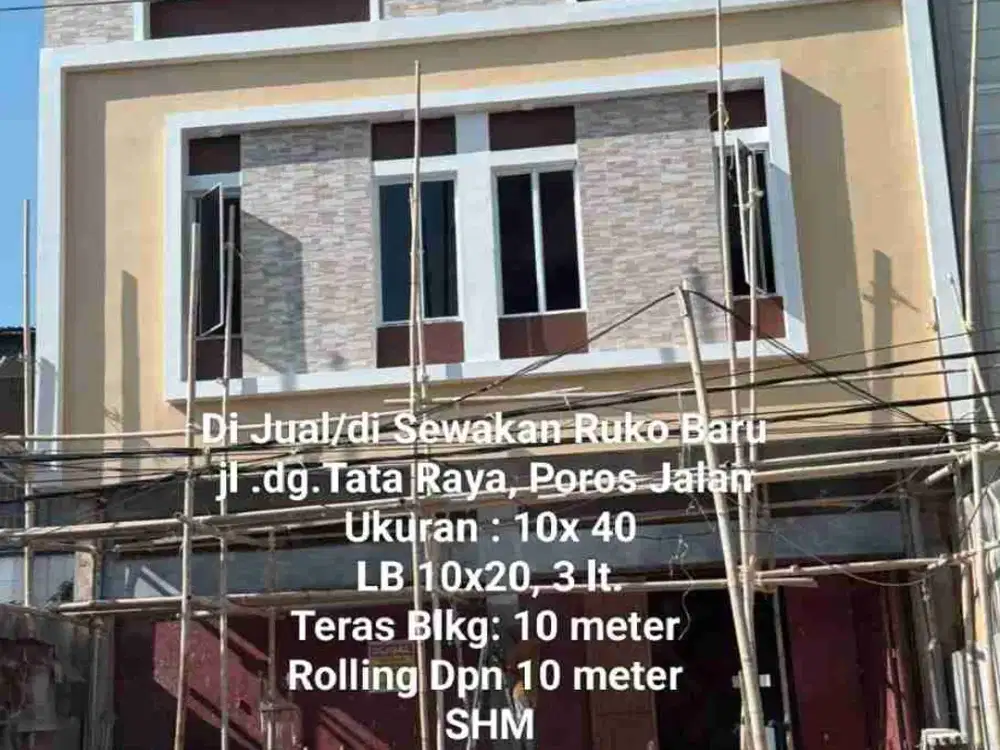 Dijual dan Disewakan Ruko 3 lt di Jl. Dg. Tata Raya Makassar