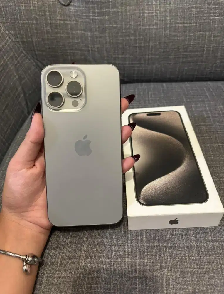 iPhone 15 Promax 256gb Natural Titanium Garansi Resmi iBox Digimap
