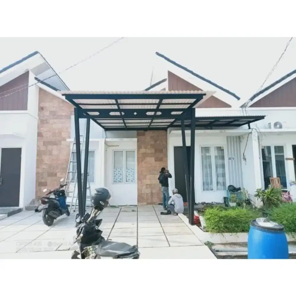Kanopi teras minimalis rangka cet termurah jakarta