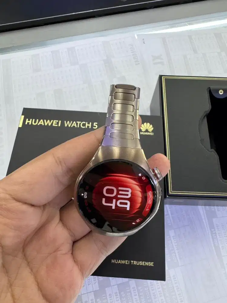 Huawei watch 5 aerospace purple 42mm stainless bekas fulset original