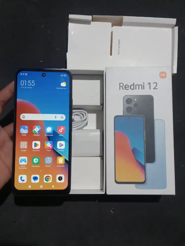 Redmi 12 ram 8/256 kelengkapan fullset