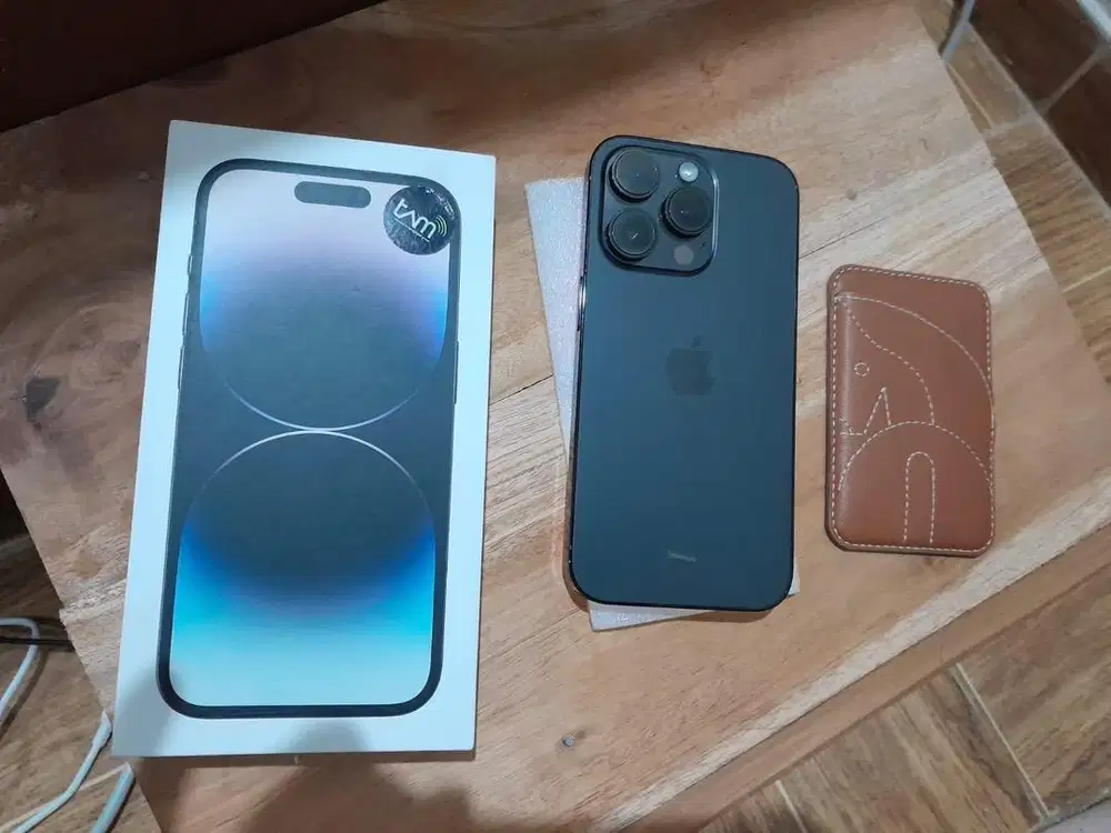 Iphone 14 Pro Black coral IBOX RESMI 128GB MULUS FULLSET