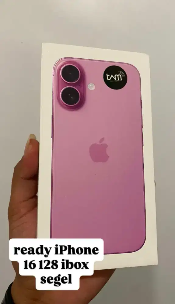 Ready iPhone 16 128 iBox segel resmi