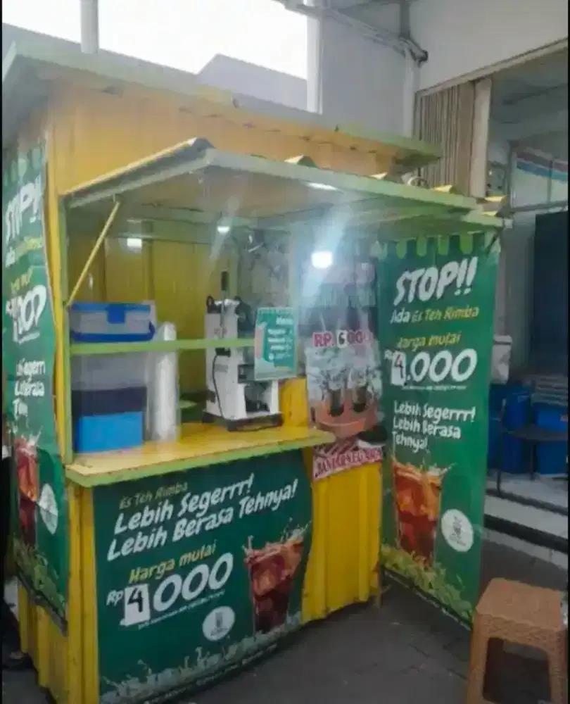 Jual booth kontener container jualan teh