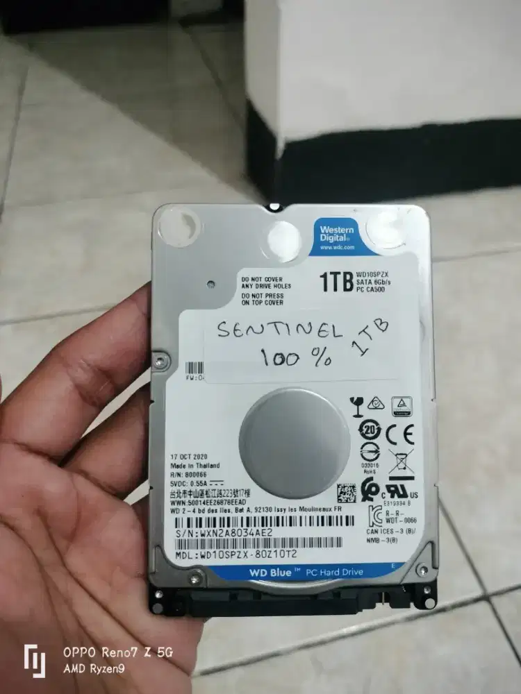 Hardisk 1 Tb Normal Sentinel 100%