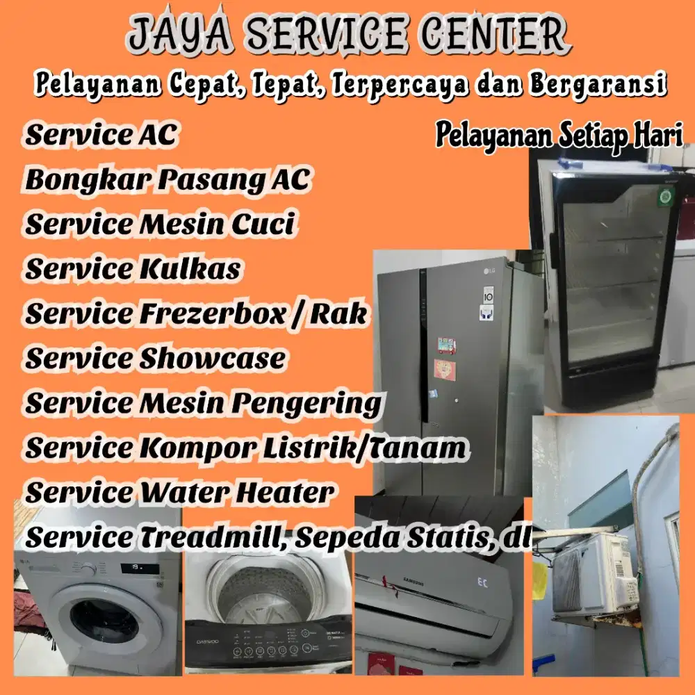 Service Mesin Cuci Kulkas Bongkar Pasang AC Servis AC Frezer Buduran