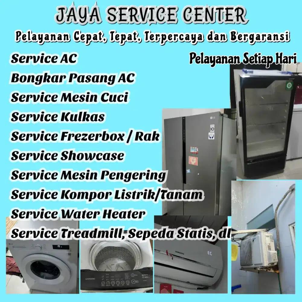 Service Mesin Cuci Kulkas Frezerbox Bongkar Pasang AC Servis AC Waru