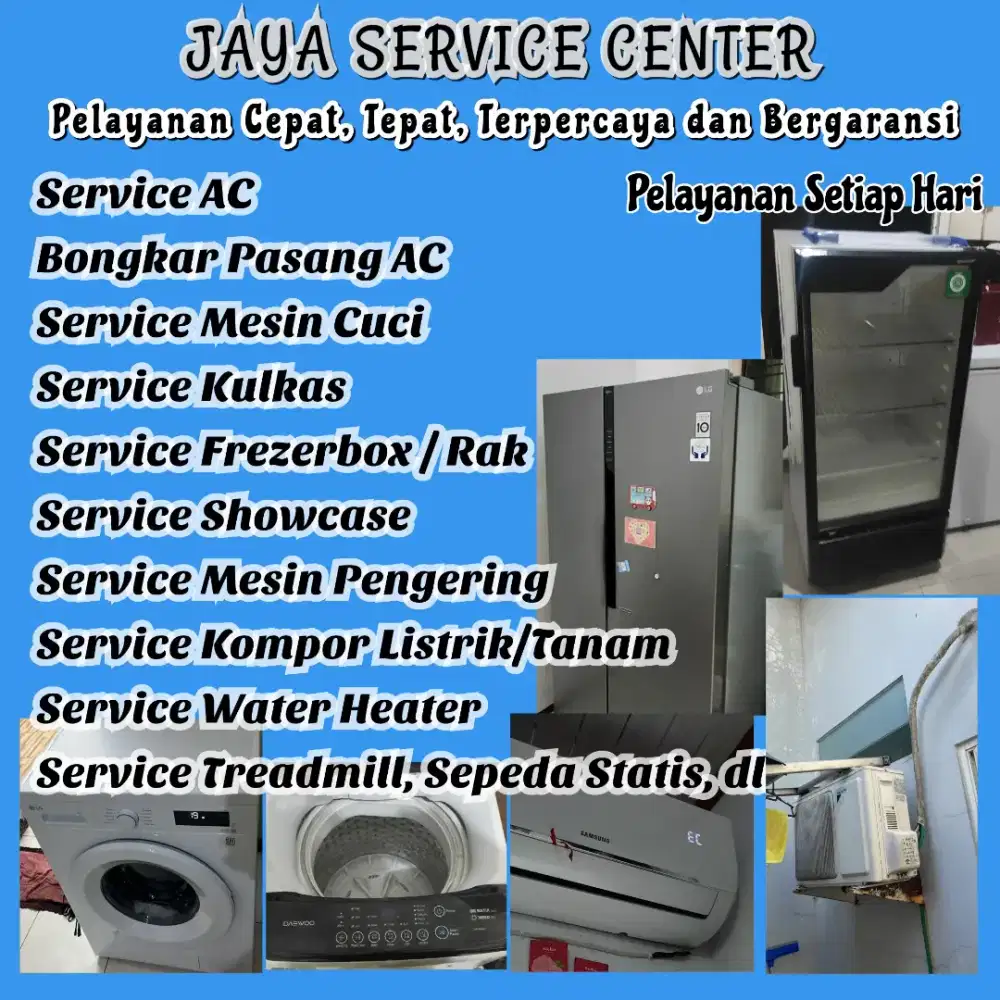 Service Kulkas Frezer Bongkar Pasang AC Servis Mesin Cuci AC Kebomas