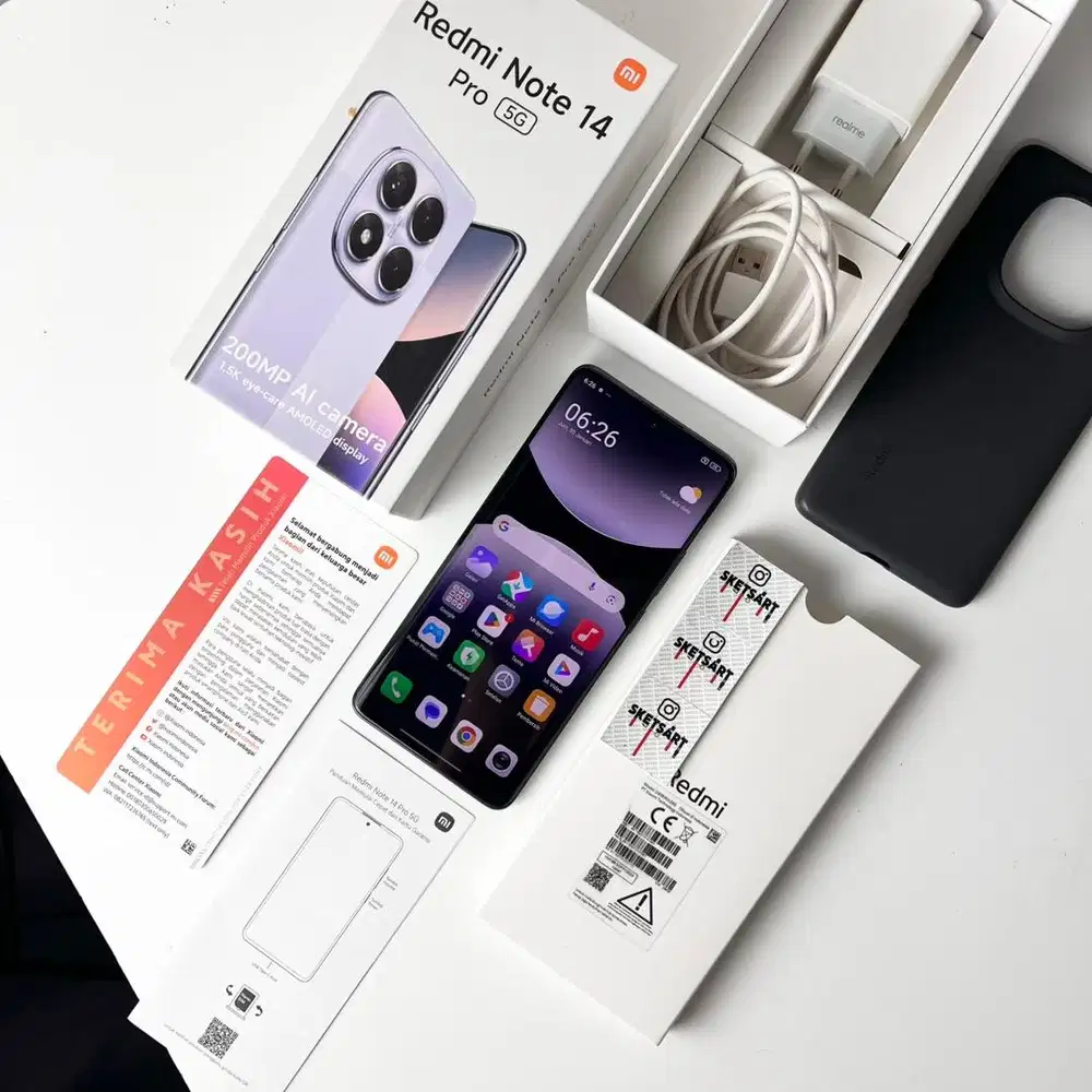 Xiaomi Redmi Note 14 Pro 5G 256gb Grsni Juni 2026 Resmi Midnight Black